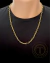 Corrente Elo Oval (5mm) - 60cm, 65cm ou 70cm - Banhado a Ouro 18K