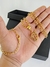 Kit Corrente Elo Oval (5mm) + Pingente Escudo Fé + Pulseira - Banhado a Ouro 18k - comprar online