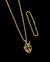 Kit Corrente Grumet (2,5mm) + Pingente Escudo Fé + Pulseira - Banhado a Ouro 18k