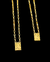 Escapulário Tijolinho (3mm) Menino Jesus - Banhado a Ouro 18k