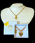 Colar Duplo Coração Mãe e Filha - Banhado a Ouro 18k - comprar online