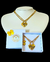 Colar Duplo Coração Mãe e Filha - Banhado a Ouro 18k