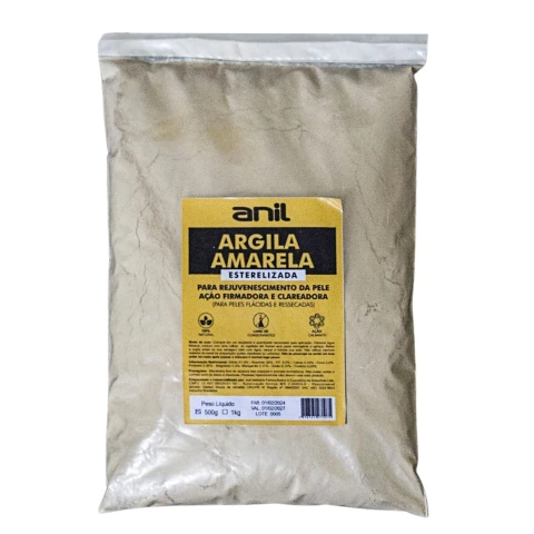 ARGILA AMAZ. AMARELA COSM. 500GR - 230117