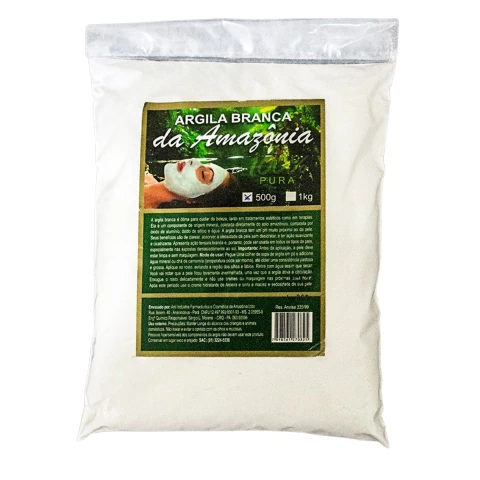 ARGILA AMAZ. BRANCA COSM. 500GR - 230115