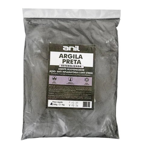 ARGILA AMAZ. PRETA COSM. 500GR - 230120