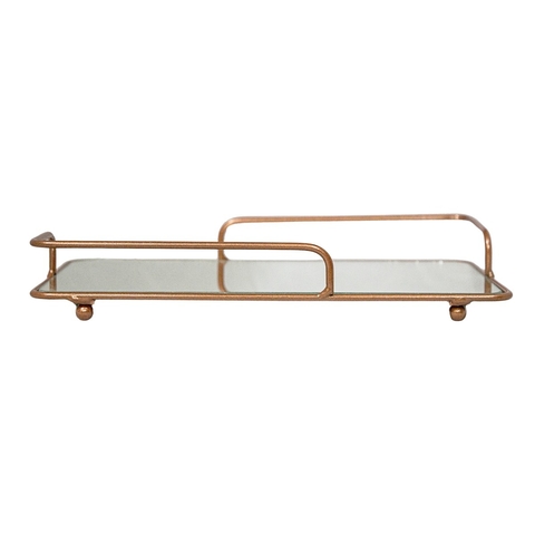 BANDEJA FERRO NAPOLES 22x12 BRONZE - F1088 -