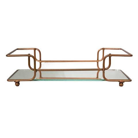 BANDEJA FERRO TRENO BRONZE 22x12,5 - F1074