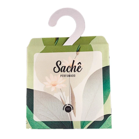 SACHE DE PAPEL CABIDE FLORES VERDES - 050170