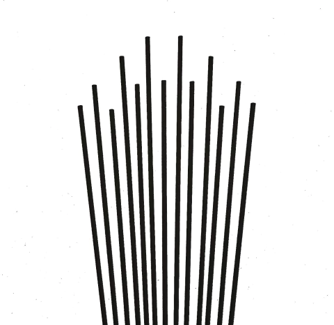 VARETA FIBRA FINA PRETA PACT C/ 15 UNIDADES - 210001