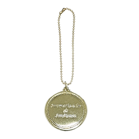 MEDALHA REDONDA AROMA DE AMBIENTE DOURADA - 180093