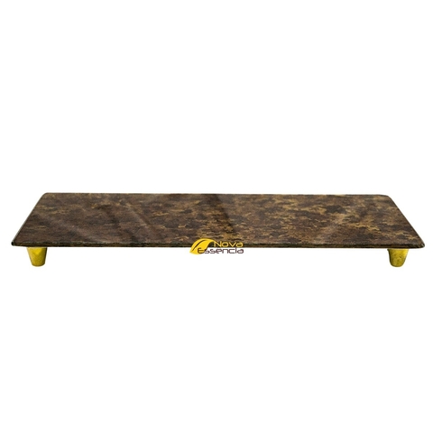 BANDEJA BASE MANCHADA 22x12 C/ PÉ ABS - 040186