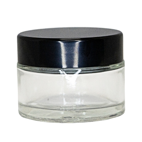 POTE VIDRO REDONDO 30ML (M) COM TAMPA BRA/PRE - 320199