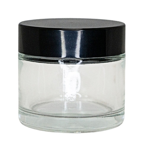POTE VIDRO REDONDO 60ML (G) COM TAMPA BRA/PRE - 323200