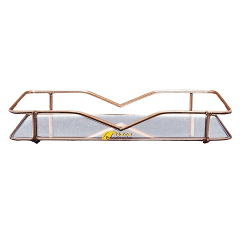 BANDEJA DE FERRO ROMA BRONZE 22x12 - F1089