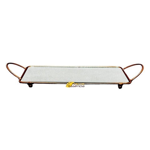 BANDEJA FERRO 22x12 BRONZE- F1023