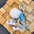 Chaveiro Bag Charm - White Cat - URI Acessórios