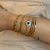 Bracelete três fios - dourado - comprar online
