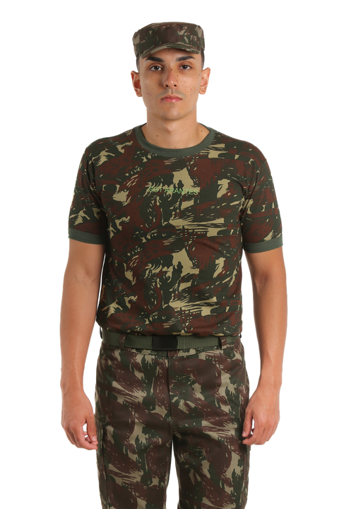 CAMISETA CAMUFLADA 100% ALGODÃO