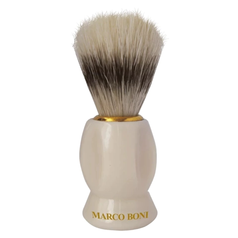 Pincel De Barba Cerdas Mistas E Cabo Marmorizado Marco Boni