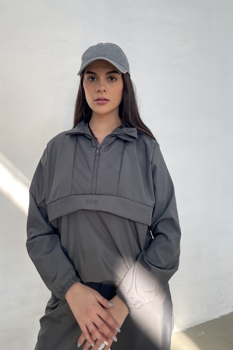Buzo Rompevientos Praga Gris