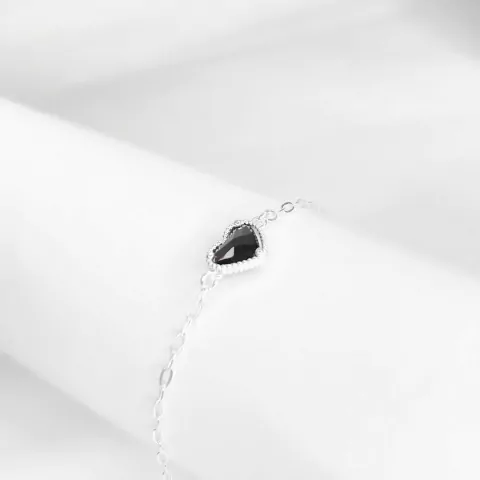 Pulseira coração black