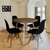 Sillas Eames con patas en madera x2 unds.