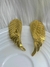 Aretes Alas de Ángel con baño en oro de 24 quilates