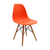 Sillas Eames con patas en madera x2 unds.