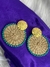 Imagen de Aretes de iraca con diseño de mandalas