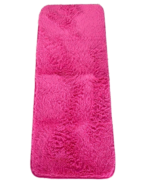 Alfombra pie de cama de peluche de 1,5 m x 60 cm