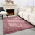 Alfombra de peluche unicolor de 2 m x 1,5 m