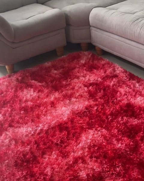 Alfombra de peluche combinada de 2 m x 1,5 m