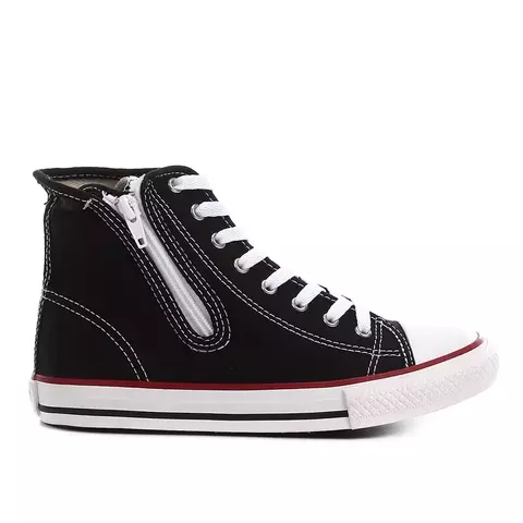 Tênis Canvas Hi Ziper Preto - comprar online