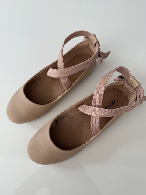 Sapatilha Bailarina C/ Elastico Salmao - comprar online