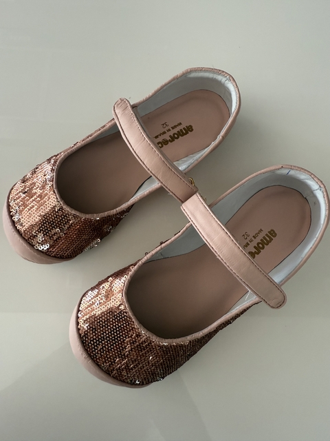 Sapatilha Brilho Nude - comprar online