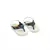 Chinelo Reserva Listrado Retro Baby branco/marinho - Lice e Caco shoes