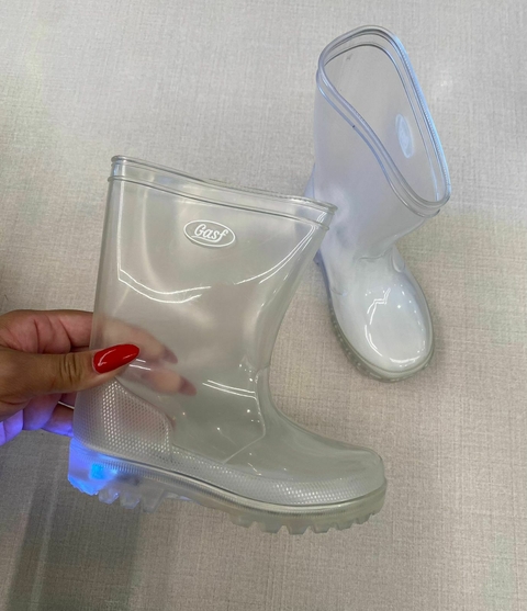 Galocha Transparente Com LED