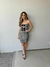 Vestido xadrez de laço com predaria - comprar online