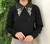 Blusa em tricô Bordada - MiVest
