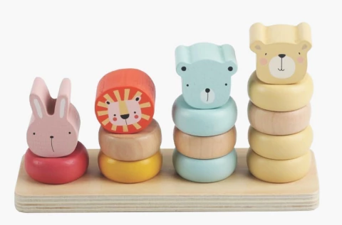 Brinquedo Encaixe Argolas c/ 4 Colunas - Toy Mix - comprar online