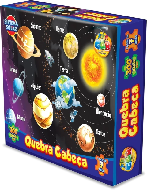 Quebra cabeça 300Pcs Sistema Solar - GGB Plast - comprar online