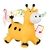 Upa Upa Girafinha com som 2898 - Bee Toys