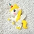 PINGENTE UNICORNIO 78MM EM PVC - Arte Com Miçangas