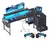 Escritorio Gamer Reversible en forma de L con 4 cajones de tela y luces LED