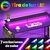 Escritorio Gamer Reversible en forma de L con 4 cajones de tela y luces LED - Pop Nation