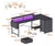 Escritorio Gamer Reversible en forma de L con 4 cajones de tela y luces LED - comprar en línea
