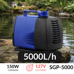 SGP-5000 - BOMBA SUBMERSA COM VAZÃO DE 5000L/H - 127V