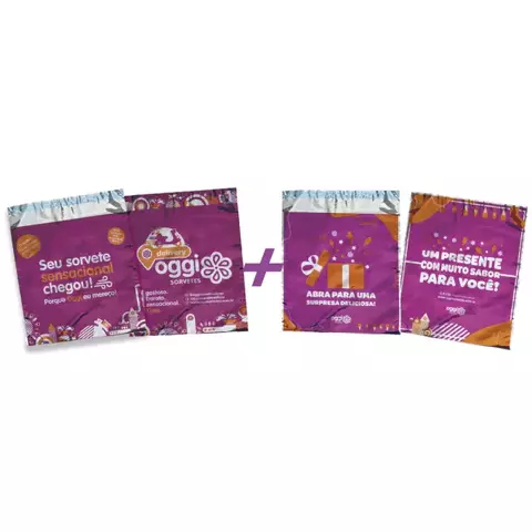 KIT EMBALAGEM TÉRMICA OGGI - 1.000 Padrões + 300 Presente