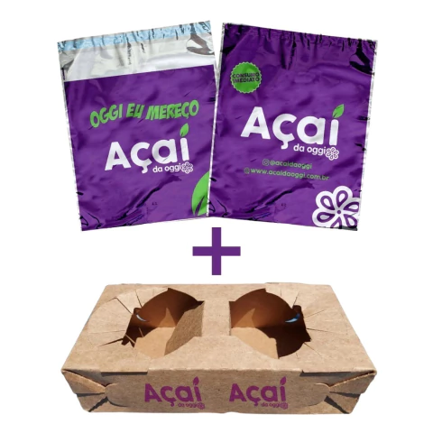 KIT AÇAI OGGI - 500 PORTA COPOS + 500 TÉRMICAS