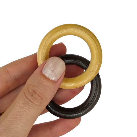 Argola de Madeira 45mm 2UN